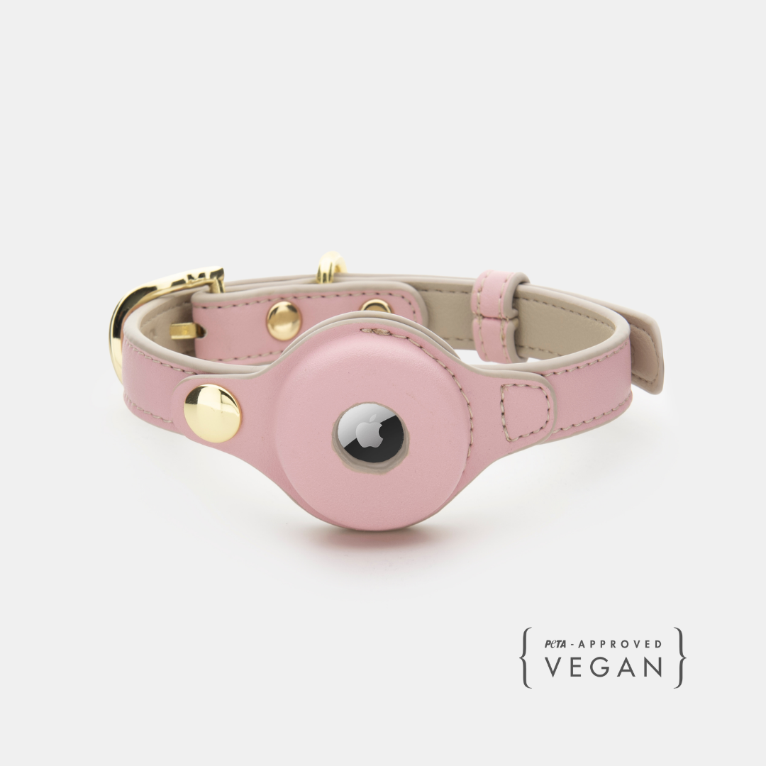 Airtag Collar Pink