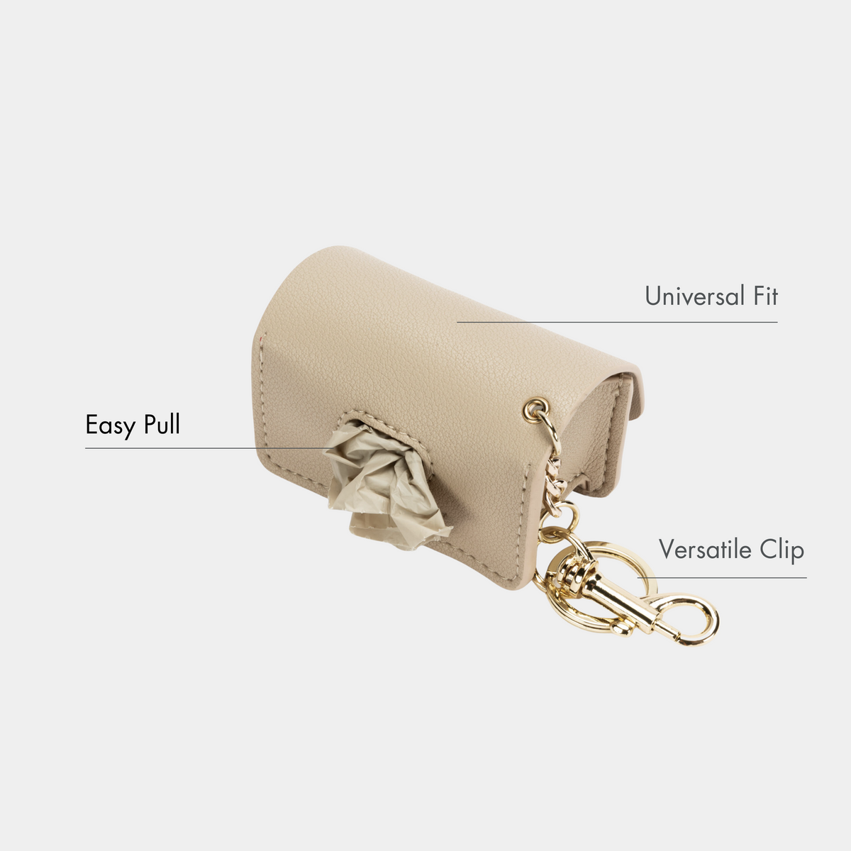 Beige Bag Holder